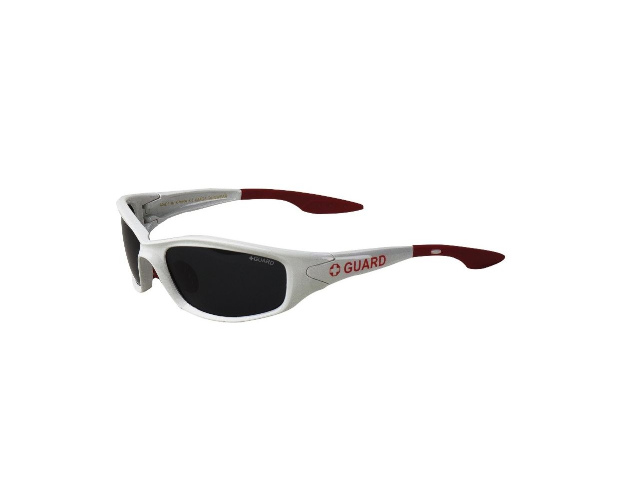 Guard Sunglasses - White & Red  Kiefer Aquatics - Kiefer Aquatics