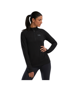 TYR Women's SLS Raglan 1/4 Zip Long Sleeve