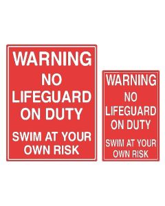 Warning Swim At Your Own Risk Sign