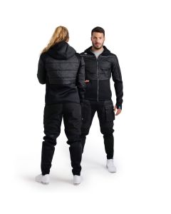 Arena Team Hooded Full Zip Halft Quilted Jacket