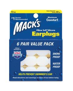 Mack's Pillow Soft Earplugs 6 Pair