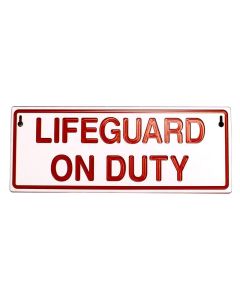 Reversible Lifeguard On/Off Duty Sign