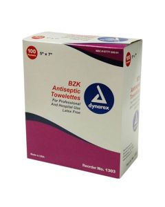 Antiseptic Towelettes - 100 per box 