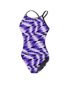 RISE Sandies Female Swerve Poly Swimsuit-Purple-20